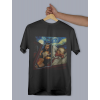 Tricou Imagine-meme: Van Gogh și Mona Lisa într-o mașină din bumbac